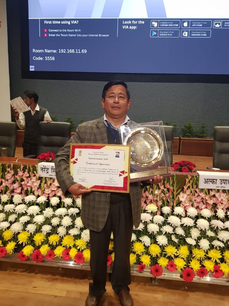 Award received on Transperancy and accountability at Delhi, Vigyan Bhawan 2019